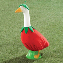 Strawberry Outfit Costume for 23&quot; Goose  2-Pc Cover &amp; Stem Hat Porch Law... - $30.62