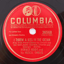 Horace Heidt - I Threw A Kiss In The Ocean/Little Bo-Peep  1942 10&quot; 78 rpm 36568 - £7.49 GBP