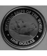 Cook Islands Dollar, 2003 Gemstone UNC ~ Year Only ~ Historic Ship Vasa-... - $30.17