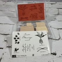 Stampin’ Up! Never Ending Joy Rubber Stamp Box Set 6 New Unmounted Retired 2005 - £11.09 GBP