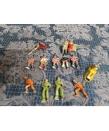 Vtg Lot Barclay Painted Lead Ice Skater Skier Sled Bench Figures Winter ... - $111.08 CAD
