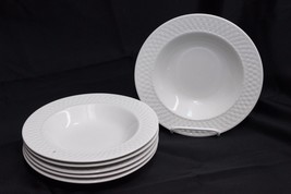 Oneida Westerly Basket Rim Soup Bowls 8.75&quot; Set of 6 - $54.87