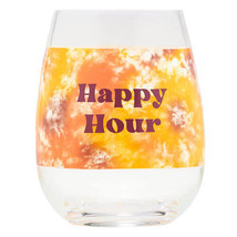 Tie Dye Wine Glass - Happy Hour - £19.80 GBP