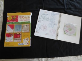 PLACE &amp; STITCH EMBROIDERY MANUAL for Embroidery Machine w/CD by Nancy Zi... - £19.66 GBP