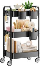 Durable 3 Tier Rolling Cart - Lightweight with High Load Capacity for Al... - $79.15