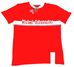 Michael Schumacher T-SHIRT Mit Schriften &amp; Logo ROT/WEISS Gr. M- Medium , Neu - £30.59 GBP