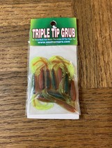 Southern Pro Bait Triple Tip Grub Firetiger-Brand New-SHIPS N 24 HOURS - £6.94 GBP