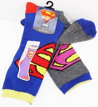Superman &amp; Bizarro Reversible Socks Bioworld Dc Comics Adult One Size New 2016 - £6.30 GBP