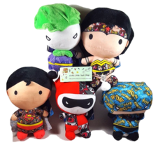 DC Comics Set of 5 Sticker Bomb 6&quot; Plush Super Hero Cute Chibi Stuffed Animal - $59.35