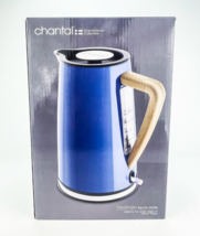 Chantal 1.8 Qt Stockholm Electric Kettle Blue Cove Stainless Steel Ekettle New - £46.36 GBP
