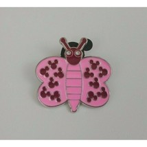 Disney Pink &amp; Burgandy Butterfly With Mickey Heads On Its Wings Trading Pin - $4.37