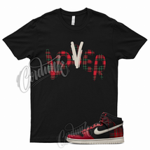 LOVER T Shirt to Match Dunk High Plaid Tartan University Red Stadium Green Ivory - £18.56 GBP+