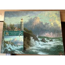 Thomas Kinkade Puzzle Conquering the Storms 500 Curly S Interlocking Pieces - $14.97