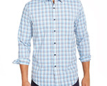 Club Room Men&#39;s Performance Ombre Plaid Shirt with Pocket Multicolor-Siz... - £15.00 GBP