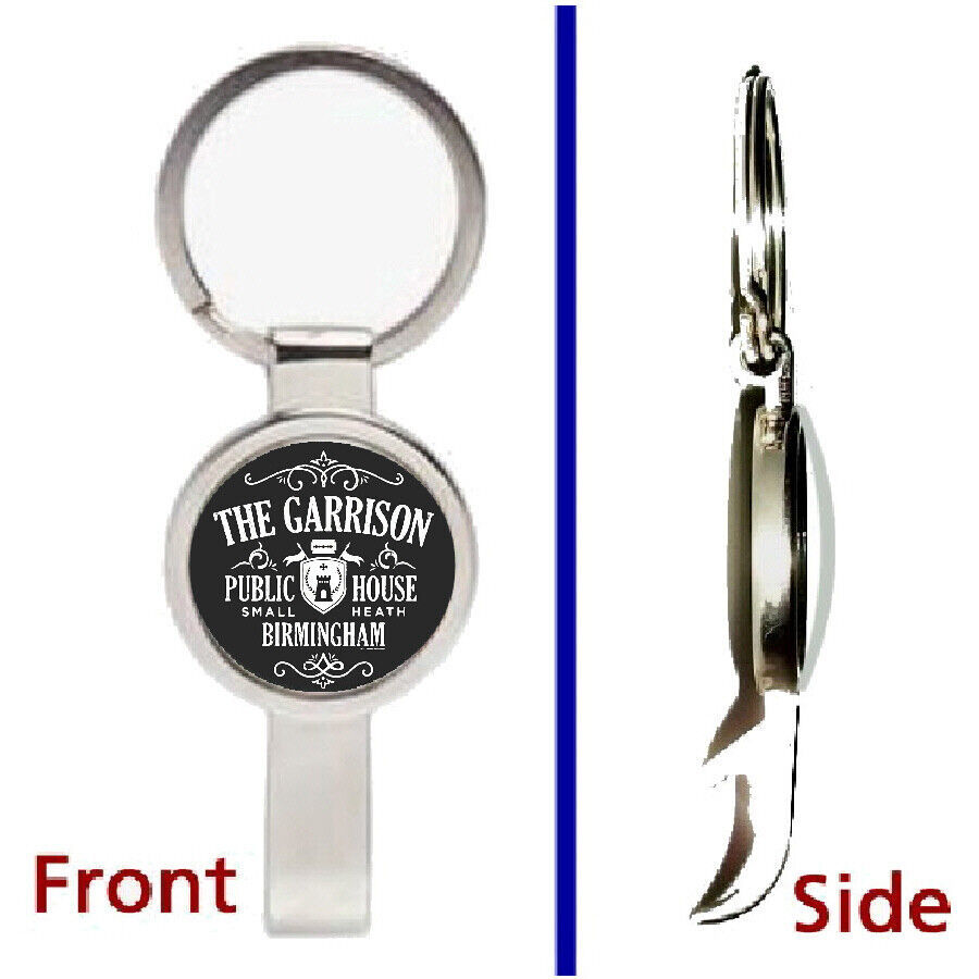 Peaky Blinders The Garrison Pub Pendant Keychain silver secret bottle op... - $12.47