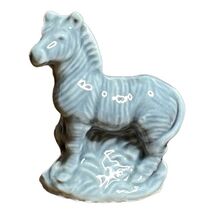 Wade Whimsies Zebra Figure mini Miniature porcelain From England Red Ros... - $4.20