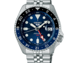 Seiko 5 Sports Stainless Steel 42.5 MM GMT Automatic Blue Dial Watch SSK... - $294.50