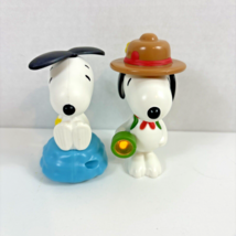 Snoopy Boy Scout with light and turning propeller toy figures lot - £7.55 GBP