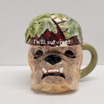 Zelda Wisdom I WILL SURVIVE Bulldog Cookie Treat Jar Covered Mug Item 4768 - £30.99 GBP