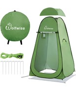 Wolfwise Pop Up Privacy Shower Tent Portable Outdoor Sun Shelter Camp To... - $58.93