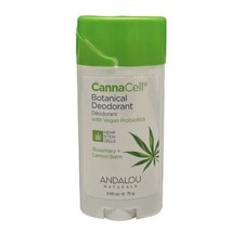 Andalou Naturals Cannacell Rosemary + Lemon Balm Deodorant 2.65oz Cracke... - $18.99