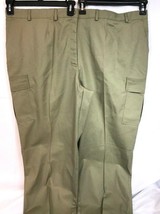 New Edwards Khaki Chino Pants Size 26W Unfinished 50&quot; Waist Unfinished W... - £13.94 GBP