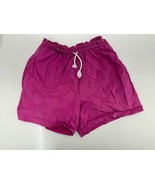 Juke Box by Ideas Womens Shorts Size Large Pink Drawstring Elastic Waist... - £9.80 GBP