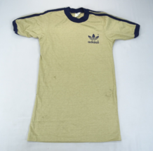 Vintage ADIDAS TREFOIL LOGO 80s Stripe Ringer Single Stitch T-shirt Size... - £26.53 GBP
