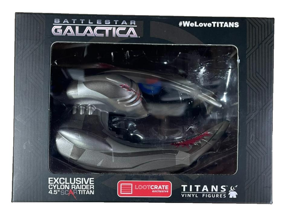 Battlestar Galactica Cyclon Raider 4.5&quot; Scar Titan Loot Crate Exclusive ... - $9.89