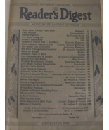 The Reader’s Digest, 19th Year of Publication, December, 1940, Volume 37... - $34.61 CAD