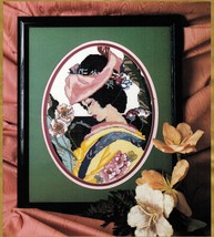 Candamar Japanese Geisha Picture Portrait Counted Cross Stitch Kit 11&quot; x 14&quot; - £18.01 GBP