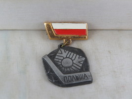 1973 World Hockey Championship Pin - Team Poland Medallion Pin - Stamped Pin - £15.18 GBP