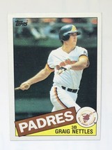 Graig Nettles 1985 Topps #35 San Diego Padres MLB Baseball Card - £0.77 GBP