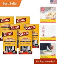 Premium Assorted Plastic Cutlery | Clear Extra Heavy Duty forks, Knives,... - $107.77