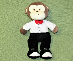 Baby Gear Tuxedo Monkey Plush Htf Red Bow Tie Black Pants Shoes 12&quot; Stuffed Toy - £22.29 GBP