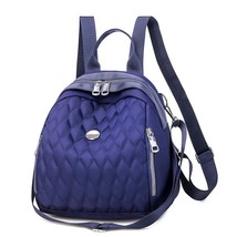 2023   Lady Backpack Ox Cloth Waterproof Travel Bag Fashion  Check Student Bag M - £141.61 GBP