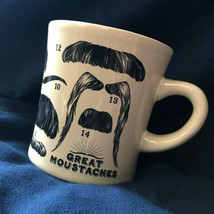 Great Moustaches Coffee Cup Mug Twain Einstein Gift Shakespeare Marx Dali Poe - £10.50 GBP