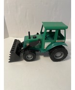 1998 MIGHTY WHEELS DIECAST GREEN FRONT LOADER BLUE RIDGE FARM GREAT TRACTOR - $20.40