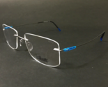 Silhouette Gafas Monturas 5500 BJ 6660 Gris blue dynamic Colorwave 54-18... - $233.39