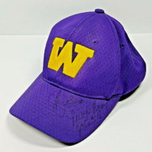 Hat University of Washington Huskies Purple Gold AUTOGRAPHED Hat Port Authority - $13.95