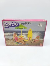 Mattel 1980 Barbie Play Paks #2319-2320 The Beach Scene For Fun At The B... - $44.54