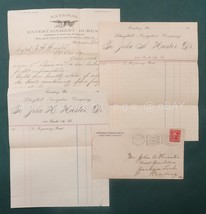 1905 antique CAPT J A HEISTER reading pa BOAT BUILDER EPHEMERA LETTER CH... - £29.56 GBP