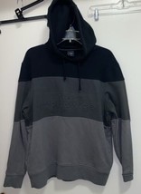 Huf Worldwide Men’s Hoodie Hooded Sweatshirt M Medium Gray &amp; Black Chest... - £13.45 GBP