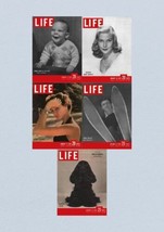 Life Magazine Lot of 5 Full Month of January 1949 3, 10, 17, 24, 31 - £38.20 GBP
