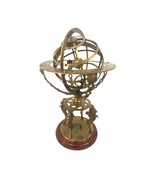 Antique Sphere Engraved Armillary Nautical 18&quot; Brass Vintage Globe W/ Co... - £147.04 GBP