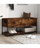 Storage Bench Smoked Oak Engineered wood Medium Adjustable Feet - $3,408.12 MXN