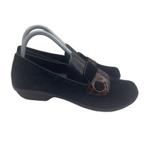 Dansko Olena Suede Clogs Shoes Comfort Slip On Black Womens 37 6.5 7 - £23.26 GBP