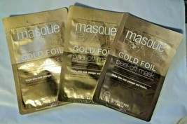 (3) Masque Bar Gold Foil Peel Off Mask Moisturize/Younger Skin - Free Ship!!! - £7.67 GBP