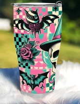 Pink Halloween Witch Collage tumbler - $36.00