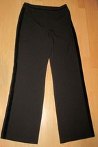 Pair of WOMEN&#39;S Ladies OPTION ELLE Dress Stripe Pants Sz 2 Made in Canada - $11.99